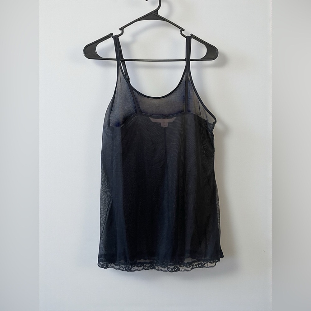 Vintage Victoria’s Secret Sheer Black Babydoll Slip Small Lace Chemise USA - Picture 5 of 5